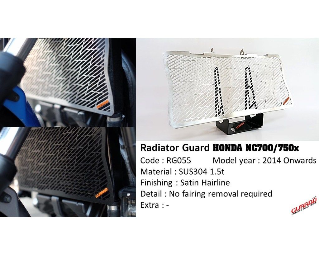 GUARDO ガルドー Stainless Steel Radiator Guard NC750X HONDA ホンダ ラジエーターコアガード・オイルクーラーコアガード 冷却関連 エンジン|ウェビック 店