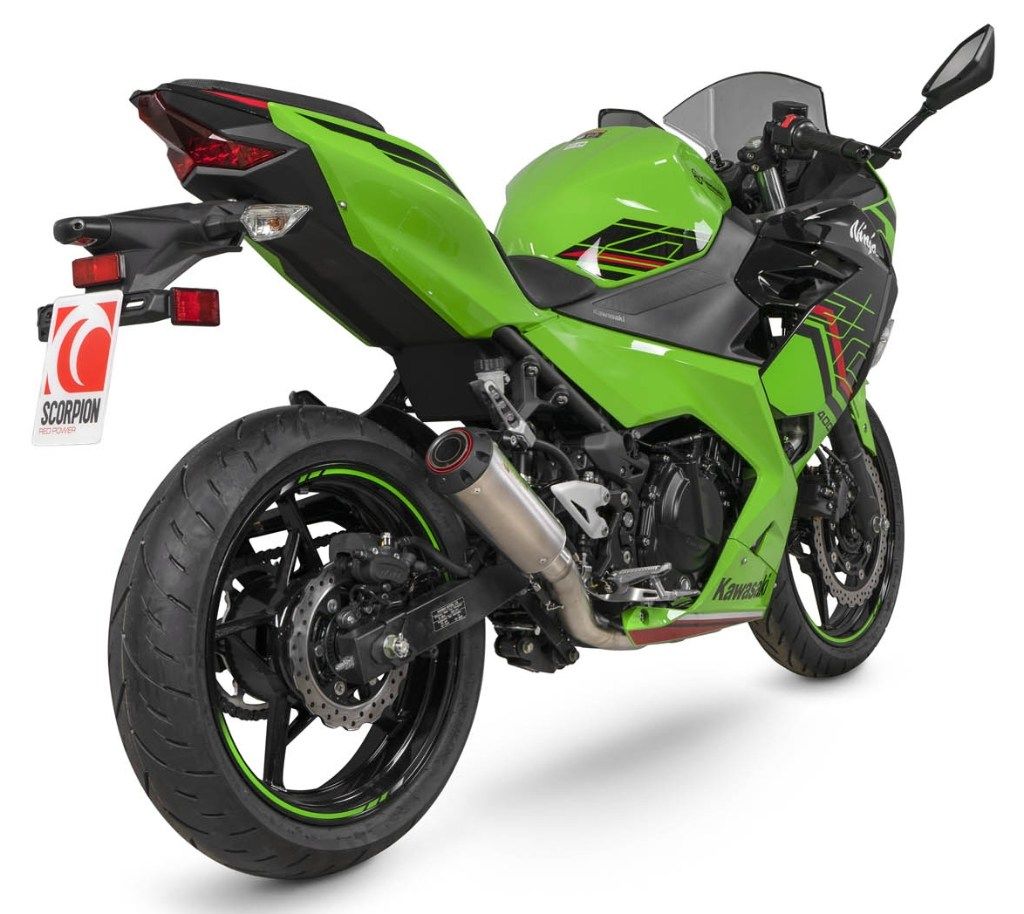 SCORPION スコーピオン レッドパワー フルエキゾーストマフラー Ninja 400 KAWASAKI カワサキ マフラー タイプ：チタン