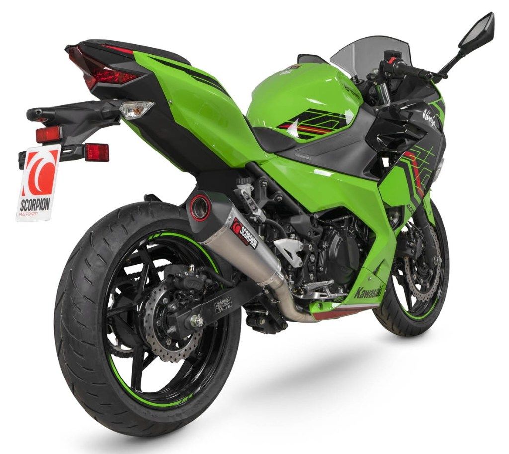 SCORPION スコーピオン セルケトテーパー フルエキゾーストマフラー Ninja 400 KAWASAKI カワサキ マフラー タイプ：チタン