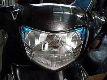 油漢 ユカン ポジション付きヘッドライトユニット アドレスV125 SUZUKI スズキ ヘッドライト 灯火類 電装系