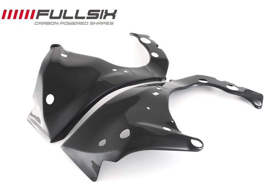 FullSix フルシックス フレームカバー YZF-R1 YAMAHA ヤマハ フレーム カーボン繊維:200Plain 平織り / コーティング:クリアコート(艶あり)