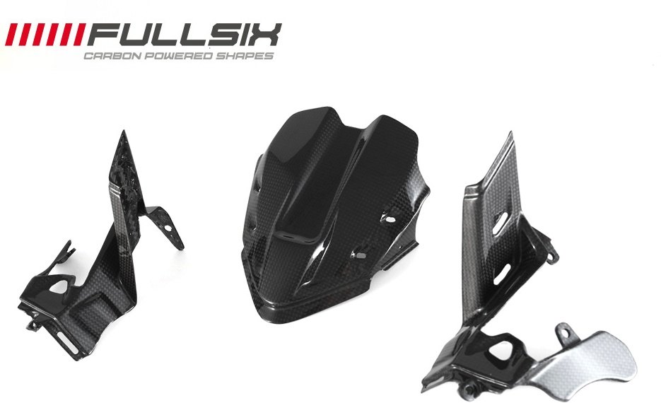 FullSix フルシックス メーターカバー Panigale V4 V4S V4R DUCATI ドゥカティ メーター・インジケーター関係 電装系 カーボン繊維：200Plain 平織り / コーティング：クリアコート(艶あり)