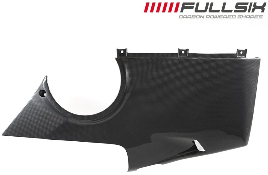 FullSix フルシックス サイドカウルアンダー Panigale V4 V4S V4R DUCATI ドゥカティ サイドカウル・サイドカバー カウル関連 外装 タイプ：右側 / カーボン繊維：200Plain 平織り / コーティング：クリアコート(艶あり)