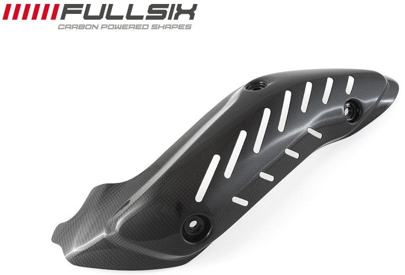 FullSix フルシックス エキゾーストプロテクター MONSTER1200 MONSTER821 DUCATI ドゥカティ マフラーガード・ヒートガード マフラー カーボン繊維：200Plain 平織り / コーティング：クリアコート(艶あり)