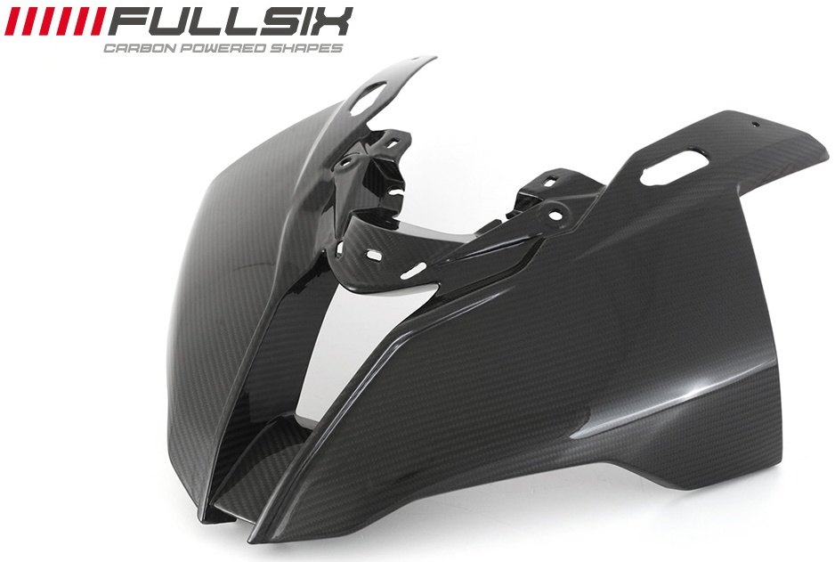 FullSix フルシックス アッパーカウル S1000RR BMW アッパーカウル・フロントカウル カウル関連 外装 カーボン繊維：200Plain 平織り / コーティング：クリアコート(艶あり)