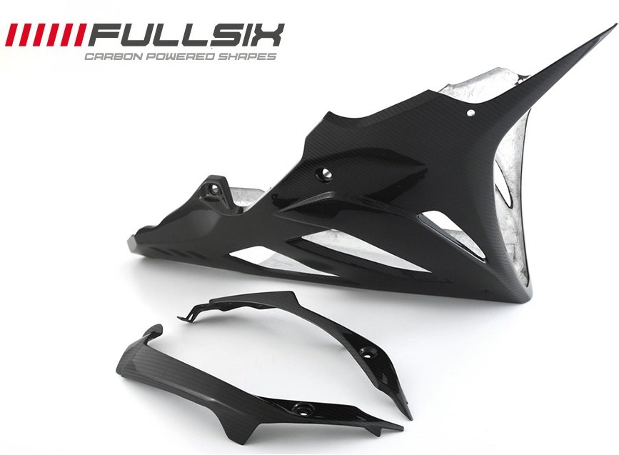 FullSix フルシックス アンダーカウル S1000RR BMW カウル関連 外装 カーボン繊維：200Plain 平織り / コーティング：クリアコート(艶あり)
