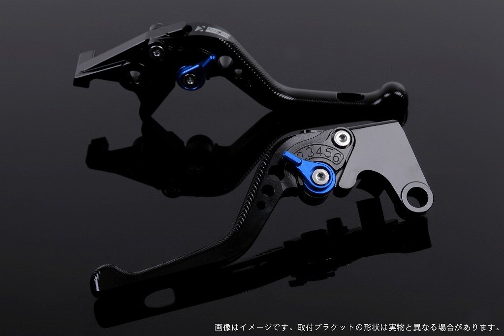SPEEDRA スピードラ アジャストレバー 3Dショート スクランブラー デザートスレッド モンスター797 モンスター821 DUCATI ドゥカティ ブレーキレバー ハンドル周辺パーツ ハンドル アジャスターカラー：ブルー / レバー本体カラー：ブラック