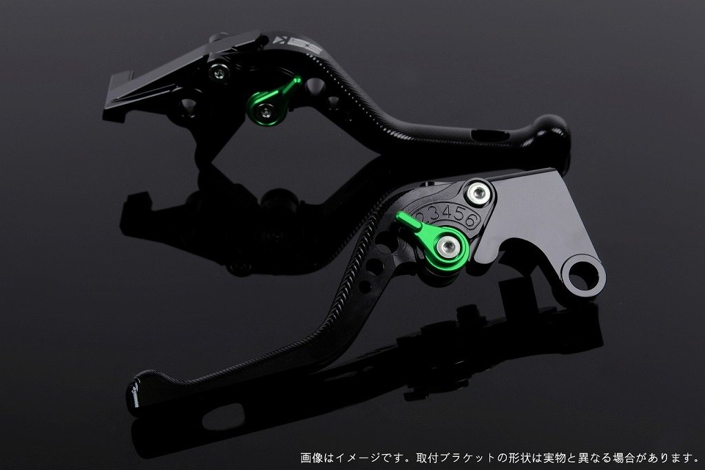 SPEEDRA スピードラ アジャストレバー 3Dショート スクランブラー デザートスレッド モンスター797 モンスター821 DUCATI ドゥカティ ブレーキレバー ハンドル周辺パーツ ハンドル レバー本体カラー:ブラック / アジャスターカラー:グリーン|ウェビック 店