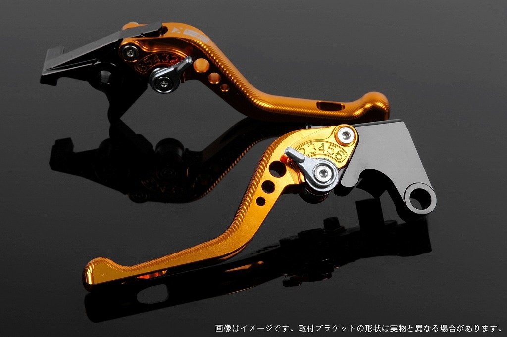 SPEEDRA スピードラ アジャストレバー 3Dショート スクランブラー デザートスレッド モンスター797 モンスター821 DUCATI ドゥカティ ブレーキレバー ハンドル周辺パーツ ハンドル レバー本体カラー:ゴールド / アジャスターカラー:シルバー|ウェビック 店