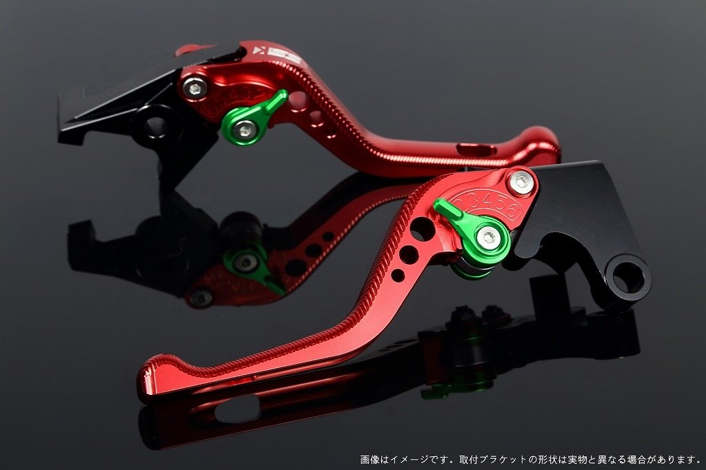 SPEEDRA スピードラ アジャストレバー 3Dショート ADV150 ADV160 PCX125 PCX160 HONDA ホンダ ブレーキレバー ハンドル周辺パーツ ハンドル レバー本体カラー：レッド / アジャスターカラー：グリーン 9,596円