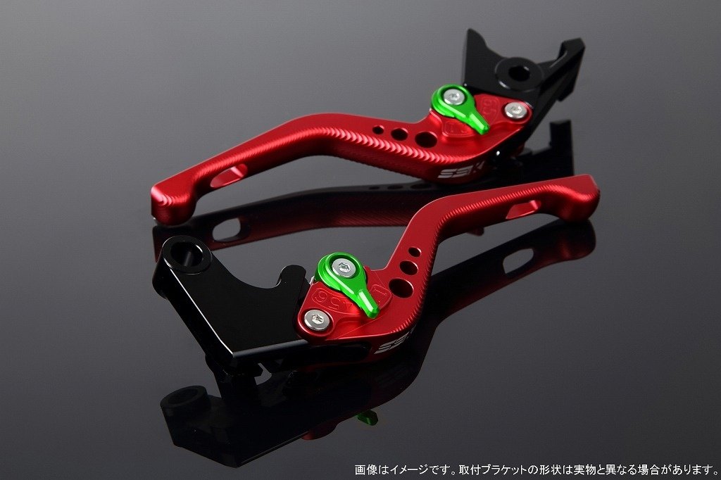 SPEEDRA スピードラ アジャストレバー 3Dショート XMAX YAMAHA ヤマハ ブレーキレバー ハンドル周辺パーツ ハンドル レバー本体カラー：マットレッド / アジャスターカラー：マットグリーン 9,495円
