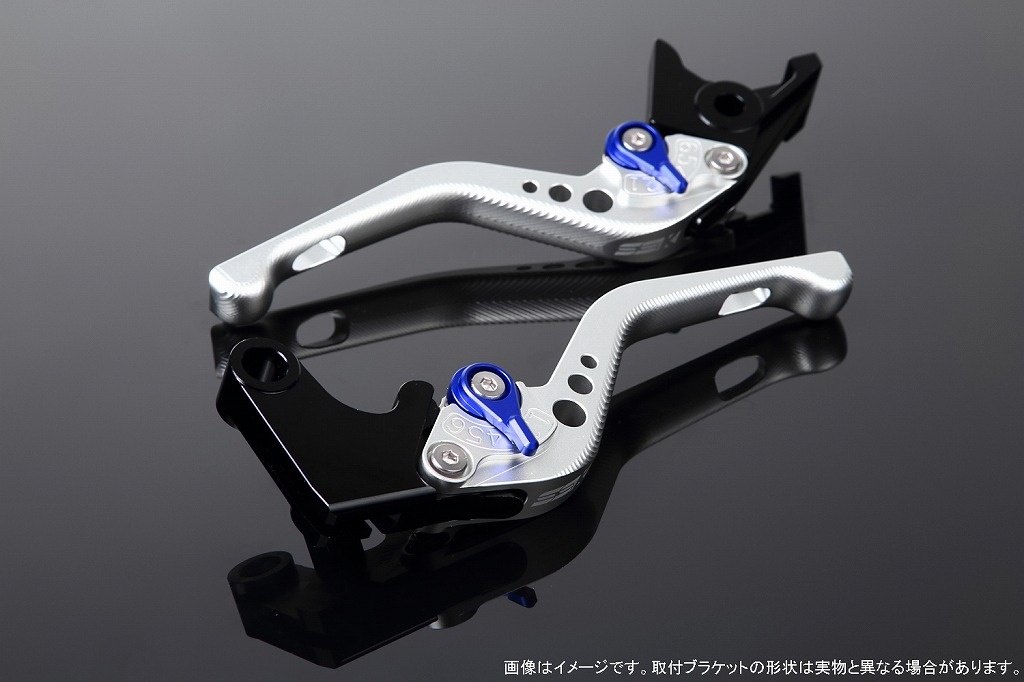 SPEEDRA スピードラ アジャストレバー 3Dショート スクランブラー デザートスレッド モンスター797 モンスター821 DUCATI ドゥカティ ブレーキレバー ハンドル周辺パーツ ハンドル アジャスターカラー：マットブルー / レバー本体カラー：マットシルバー｜ウェビック　店