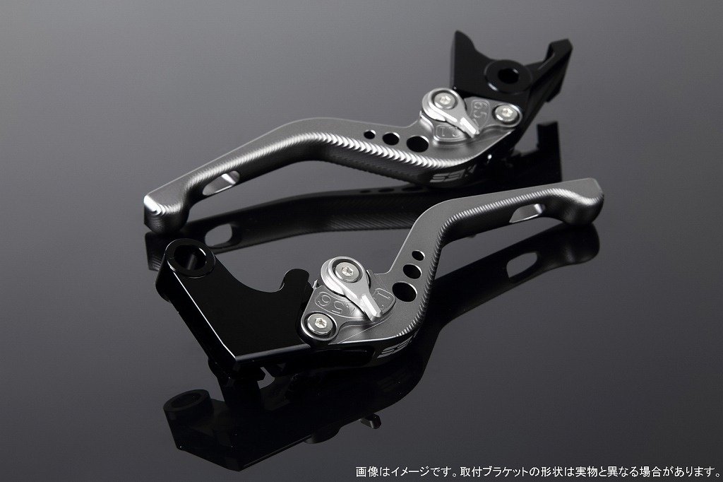 SPEEDRA スピードラ アジャストレバー 3Dショート ADV150 ADV160 PCX125 PCX160 HONDA ホンダ ブレーキレバー ハンドル周辺パーツ ハンドル レバー本体カラー：マットチタン / アジャスターカラー：マットシルバー｜ウェビック　店