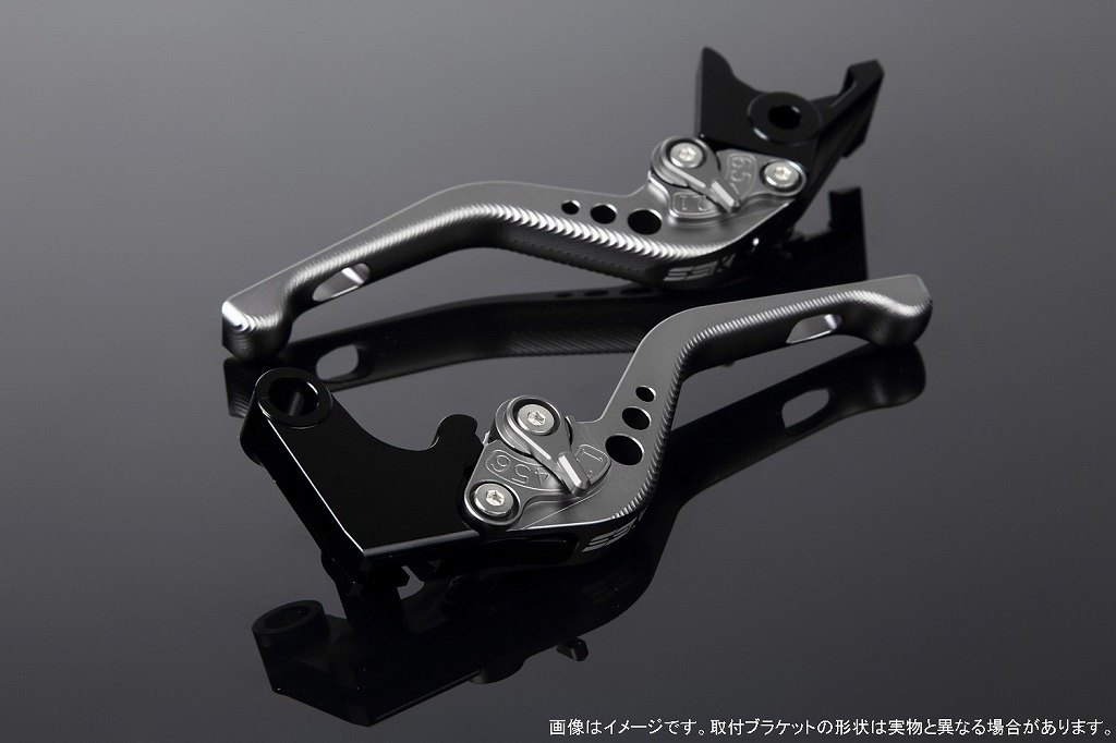 SPEEDRA スピードラ アジャストレバー 3Dショート XMAX YAMAHA ヤマハ ブレーキレバー ハンドル周辺パーツ ハンドル レバー本体カラー：マットチタン / アジャスターカラー：マットチタン