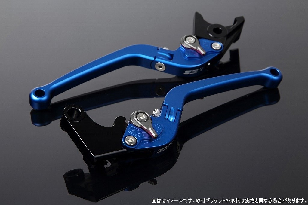 SPEEDRA スピードラ アジャストレバー スタンダード可倒式 ADV150 ADV160 PCX125 PCX160 HONDA ホンダ ブレーキレバー ハンドル周辺パーツ ハンドル レバー本体カラー：マットブルー / アジャスターカラー：マットチタン