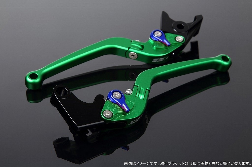 SPEEDRA スピードラ アジャストレバー スタンダード可倒式 ADV150 ADV160 PCX125 PCX160 HONDA ホンダ ブレーキレバー ハンドル周辺パーツ ハンドル アジャスターカラー：マットブルー / レバー本体カラー：マットグリーン｜ウェビック　店