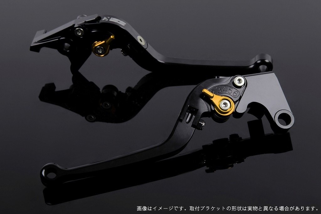 SPEEDRA スピードラ アジャストレバー スタンダード可倒式 ADV150 ADV160 PCX125 PCX160 HONDA ホンダ ブレーキレバー ハンドル周辺パーツ ハンドル レバー本体カラー：ブラック / アジャスターカラー：ゴールド