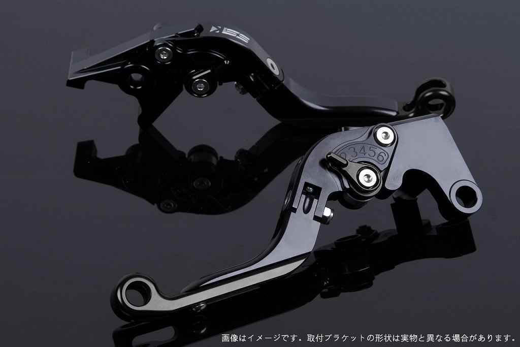 SPEEDRA スピードラ アジャストレバー 可倒延長式 スクランブラーカフェレーサー DUCATI ドゥカティ ブレーキレバー ハンドル周辺パーツ ハンドル レバー本体カラー：ブラック / アジャスターカラー：ブラック / エクステンションカラー：ブラック