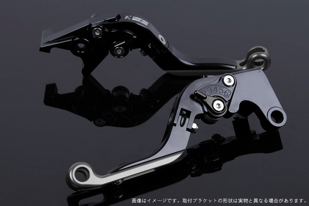 SPEEDRA スピードラ アジャストレバー 可倒延長式 スクランブラーカフェレーサー DUCATI ドゥカティ ブレーキレバー ハンドル周辺パーツ ハンドル レバー本体カラー：ブラック / アジャスターカラー：ブラック / エクステンションカラー：チタン