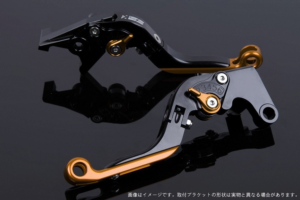 SPEEDRA スピードラ アジャストレバー 可倒延長式 ADV150 ADV160 PCX125 PCX160 HONDA ホンダ ブレーキレバー ハンドル周辺パーツ ハンドル レバー本体カラー：ブラック / アジャスターカラー：ゴールド / エクステンションカラー：ゴールド｜ウェビック　店