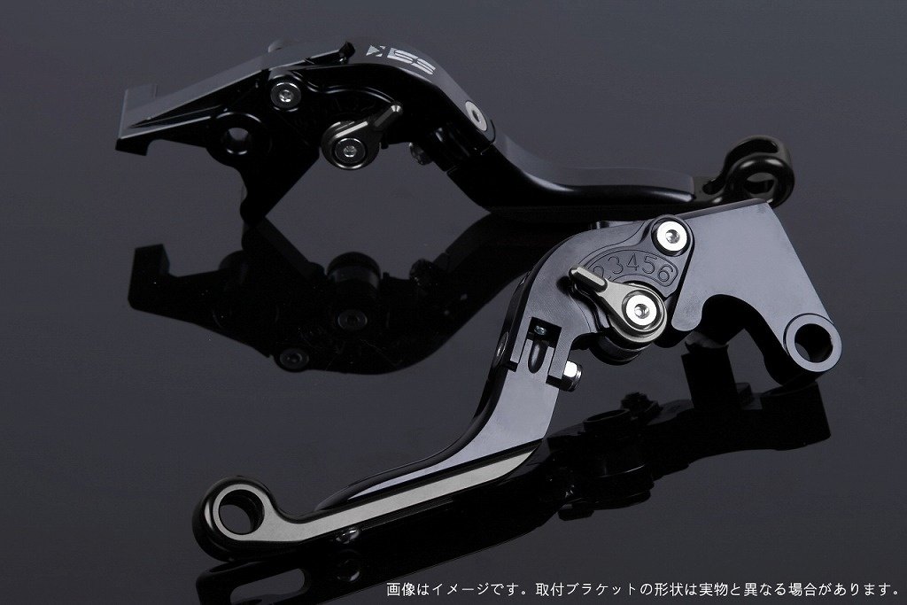 SPEEDRA スピードラ アジャストレバー 可倒延長式 ADV150 ADV160 PCX125 PCX160 HONDA ホンダ ブレーキレバー ハンドル周辺パーツ ハンドル レバー本体カラー：ブラック / アジャスターカラー：チタン / エクステンションカラー：ブラック