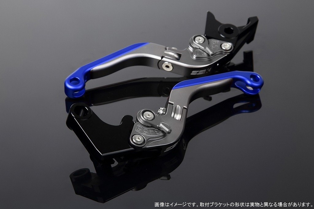 SPEEDRA スピードラ アジャストレバー 可倒延長式 GSX-R125 GSX-S125 SUZUKI スズキ ブレーキレバー ハンドル周辺パーツ ハンドル レバー本体カラー：マットチタン / アジャスターカラー：マットチタン / エクステンションカラー：マットブルー｜ウェビック　店