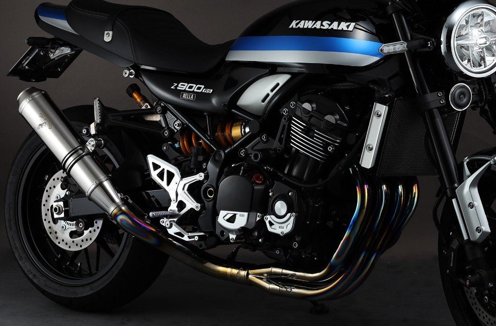AELLA アエラ 「ワイバン」コラボ チタンフルエキゾーストマフラー Z900RS CAFE KAWASAKI カワサキ フルエキゾーストマフラー マフラー タイプ：チタンポリッシュ（チタン地色、焼き色なし） 145,750円