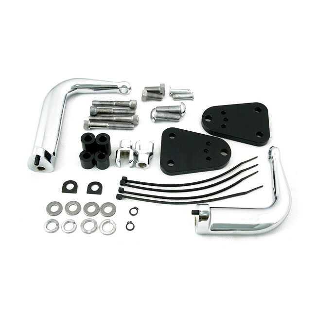 MCS エムシーエス アジャスタブルステップキット【ADJUSTABLE FOOTPEG KIT】 04-17 XL WITH MID-CONTROLS HARLEY-DAVIDSON ハーレーダビッドソン フットペグ ステップ 足回り|ウェビック 店