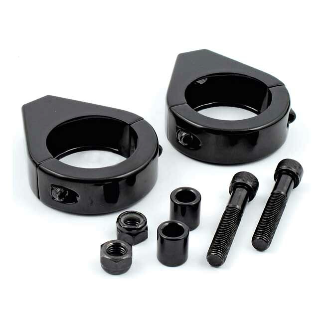 MCS エムシーエス スムース エッジフォークマウントクランプキット【SMOOTH EDGE FORK MOUNT CLAMP KIT】 その他フロントフォークオプション・補修部品 サスペンション 足回り SIZE：AO ON 39MM FORKS WITH 5／16' HOLE LANGO MARKERS