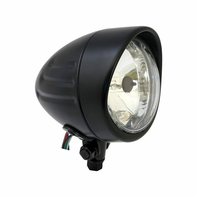 MCS エムシーエス ヘッドライトリブ ブレット＆バイザー【HEADLAMP RIBBED BULLET ＆ VISOR】 ヘッドライト 灯火類 電装系