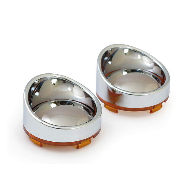MCS エムシーエス ウインカーレンズ バイザー付き【TURN SIGNAL LENS WITH VISOR】 11-17 H-D excl． FLSTC FXCW／C FXDLS FXS／B／BSE FXSE； 09-17 FXDB FXDWG FLS／S； XL883N XL1200N／VX all V-Rod HARLEY-DAVIDSON ハーレーダビッドソン 灯火類 電装系