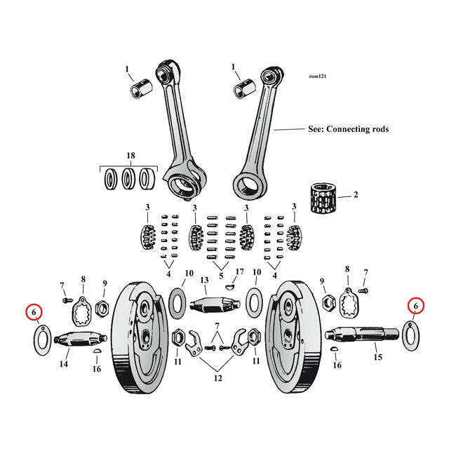 MCS エムシーエス フライホイールワッシャー SV (外側)【FLYWHEEL WASHER (OUTSIDE)】 32-73 45' SVNU HARLEY-DAVIDSON ハーレーダビッドソン 汎用ワッシャー 外装