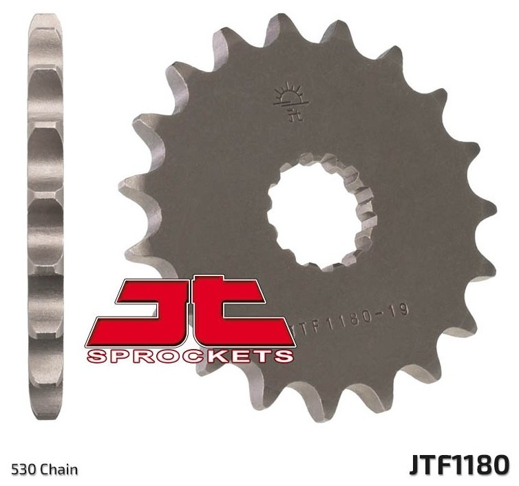 JT SPROCKETS JTスプロケット スチール製フロントスプロケット スタンダード 1180 - 530 900 Adventurer Thunderbird Sport Tiger Trophy T595 Daytona 955i DaytonaSpecial Edition T509 Speed Triple 955 Sprint ST 1050 R RS S 94 SE 1200 TRIUMPH トライアンフ 駆動系画像