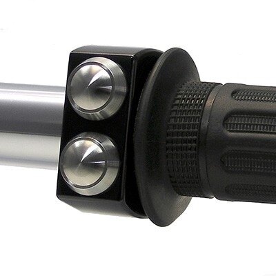 Motogadget モトガジェット Mo.Switch 2 Push Button Housing 22Mm H.Black/Pb.Ss | 4002026 ハンドルスイッチ・スイッチボックス ハンドル周辺パーツ ハンドル