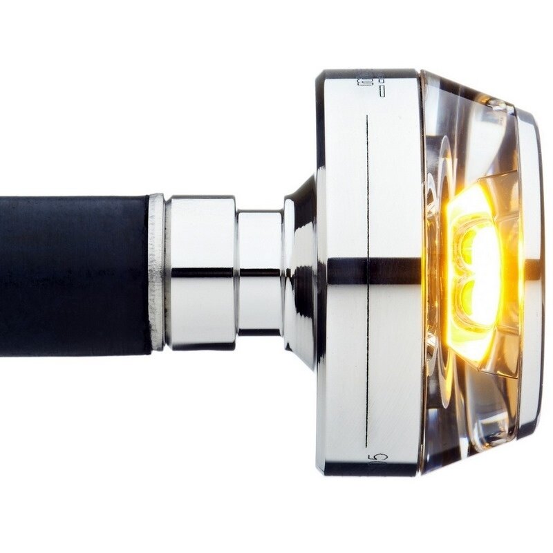 Motogadget モトガジェット Mo.Blaze Disc Left Pol.(Handle Bar Turn Signal) Polished | 6002013 ウインカー 灯火類 電装系