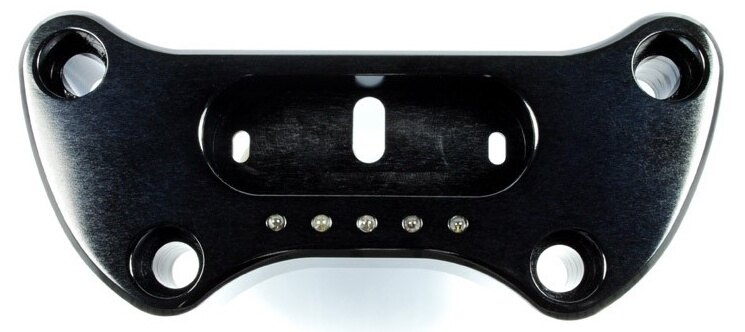 Motogadget モトガジェット Msm Hd Handle Bar Top Clamp 1' Black | 3004010 その他ハンドルオプション・補修部品 ハンドル