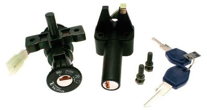 V PARTS ブイパーツ キーシリンダー BW&rsquo;S R 50 -04 NAKED 10 POUCES ORIGINAL SLIDER BOOSTER SPIRIT 12 STUNT YAMAHA ヤマハ MBK キーシリンダー・鍵 スイッチ・ハーネス関係 電装系｜ウェビック　店