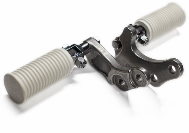 Motor Rock モーターロック 新型STDステップキット'アメリカンスタイル' SR400 SR500 YAMAHA ヤマハ フットペグ ステップ 足回り ステップカラー：白(IK-010WH)