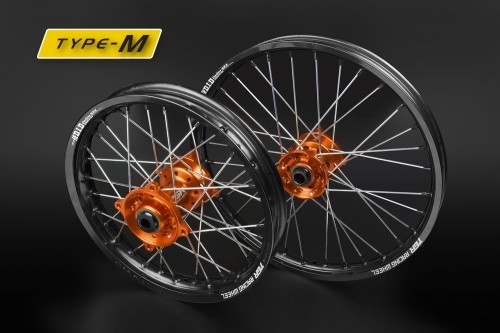 TGR TECHNIX GEAR TGRテクニクスギア TYPE-M Motocross(ミニモトクロス)用ホイール(F単体) 85SX 85SXS KTM ホイール ホイール関連 足回り ハブカラー：ブラック / オプション：ブラックスポーク無し / ニップルカラー：シルバー(ノーマル)