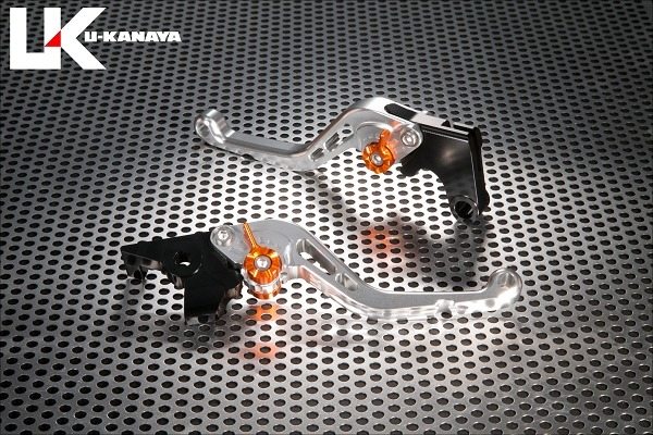 U-KANAYA ユーカナヤ スタンダードタイプ ロングアルミビレットレバーセット ELIMINATOR SE KAWASAKI カワサキ ブレーキ・クラッチレバーセット ハンドル周辺パーツ ハンドル レバーカラー：マットブラック / アジャスターカラー：マットレッド
