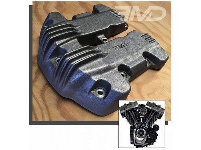 部品屋K&W 【EMD】リブスタイル ロッカーカバー HARLEY-DAVIDSON ハーレーダビッドソン その他エンジンカバー エンジンパーツ エンジン｜ウェビック　店