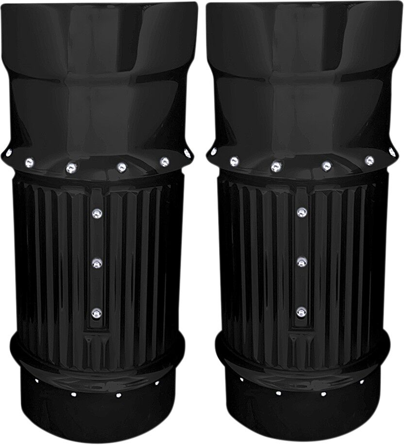 COVINGTONS コビングトン フォークスライダカバー ディンプル ブラック 2014-2017用【BELS FORK DIMPLE BLK14-17 [0411-0104]】 HARLEY-DAVIDSON ハーレーダビッドソン フォークブーツ・フォークカバー サスペンション 足回り