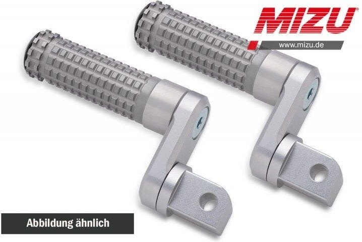 MiZU ミズ Flex Race driver’s footpeg，including ABE，Silver/Silver DAYTONA600 DAYTONA650 DAYTONA900 SPRINT RS ST TIGER 955 TROPHY900 TRIUMPH トライアンフ フットペグ ステップ 足回り 26,980円
