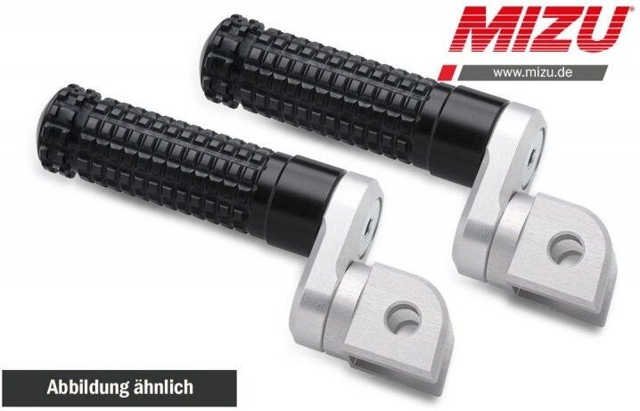 MiZU ミズ Flex Race driver’s footpeg,including ABE,Silver/Black 125 DUKE 1290 SUPER GT R 390 690 SMC 690SMC 790 RC390 KTM フットペグ ステップ 足回り|ウェビック 店