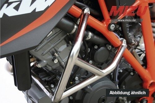 MiZU ミズ Crash Cage，Polished 1290 SUPER DUKE GT KTM エンジンガード フレーム