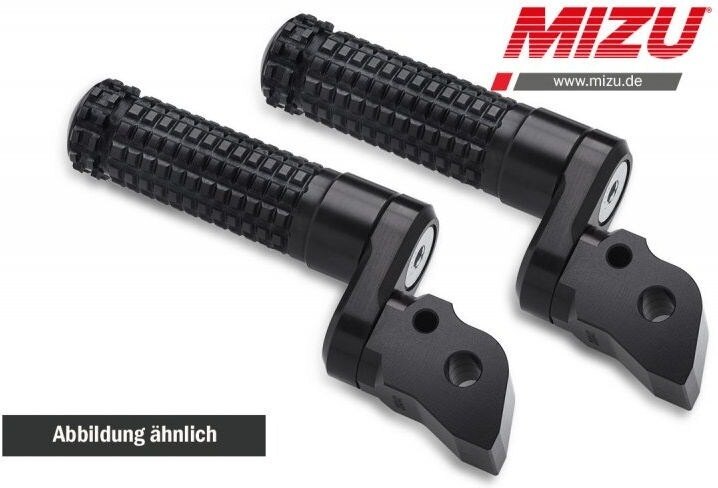 MiZU ミズ Flex Race driver&rsquo;s footpeg，including ABE，Black/Black F800R K1200R K1200S K1300R K1300S R1200R R1200ST R1200S BMW フットペグ ステップ 足回り｜ウェビック　店