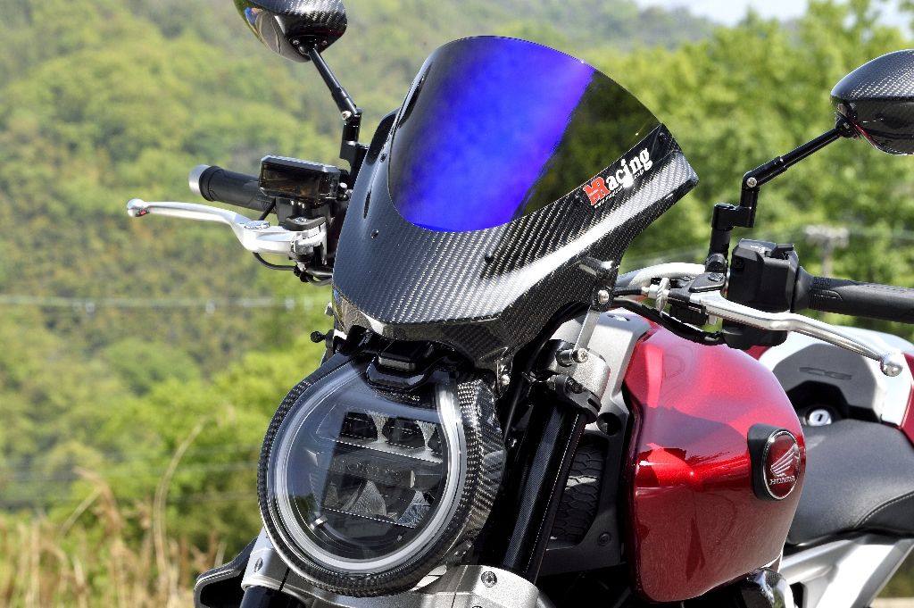 Magical Racing マジカルレーシング バイザースクリーン CB1000R HONDA ホンダ スクリーン 外装 カラー：スモーク / タイプ：綾織カーボン製 / MagiVeilセラミックコーティング：あり