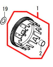 SP武川 SPタケガワ 【補修部品】 クラッチアウター ASSY. その他クラッチオプション・補修部品 駆動系