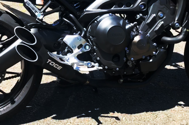 TOCE トゥース Razor Tip フルエキゾーストマフラー FZ-09 MT-09 YAMAHA ヤマハ マフラー Finish type(Full)：Powdercoated Finish
