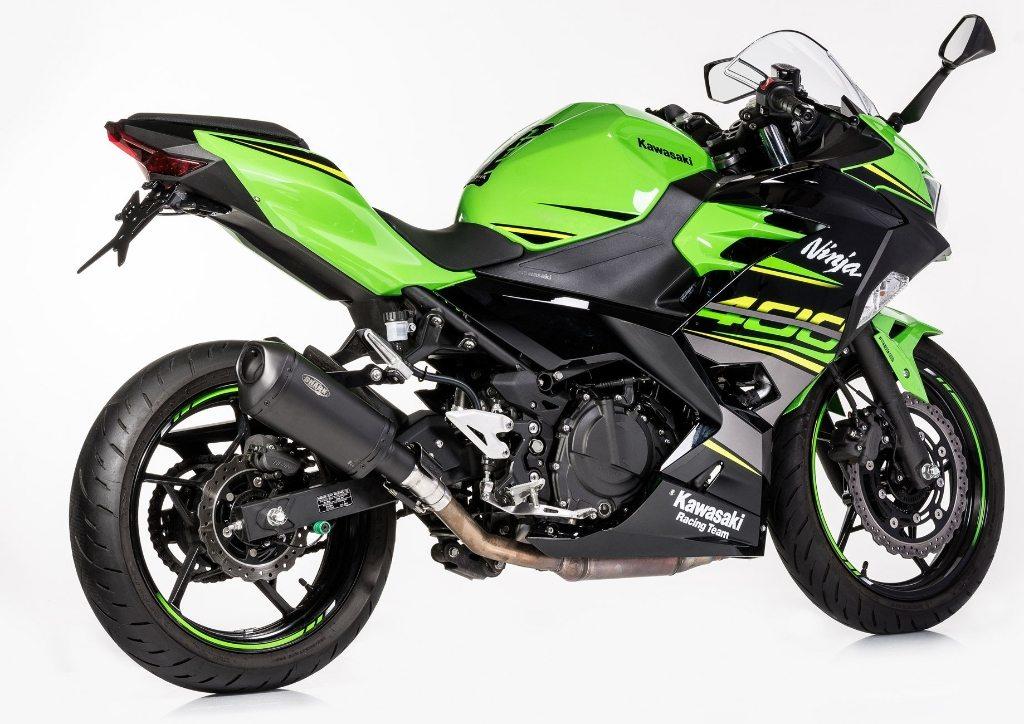 SHARK シャーク DSX-10 Slip on Exhaust (2-1) Super Short スリップオンマフラー Ninja 400 Z400 KAWASAKI カワサキ マフラー